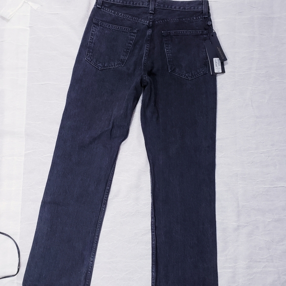 rag & bone Black Straight Leg Jeans with a chic red stripe NWT - Picture 13 of 14